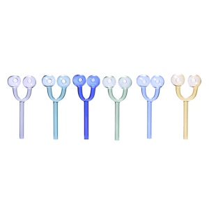 2PCS 5.5 inch Dual Oil Bowl slingshot design Glass Classic Burner Pipe