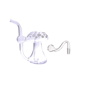 4.5 inch Mushroom Shape 10mm Glass Oil Burner Water Pipe with Bowl