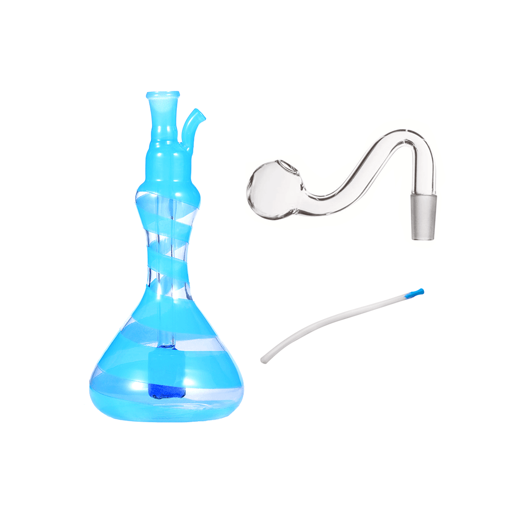 6 inch vase Shape Glass Water Oil Burner Pipe - Image 2