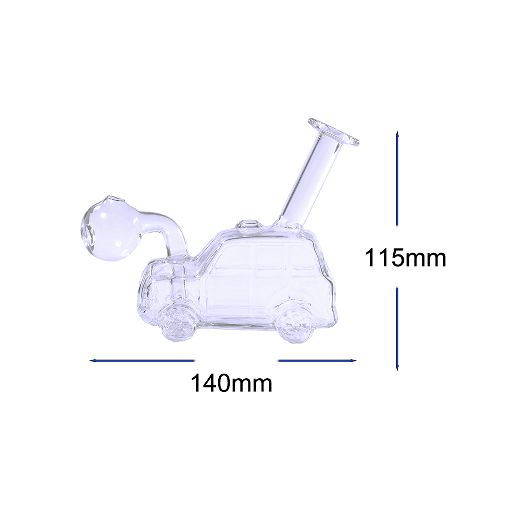 4.5 inch Car Shape Oil Burner Bubbler Glass Water Pipe - Image 2