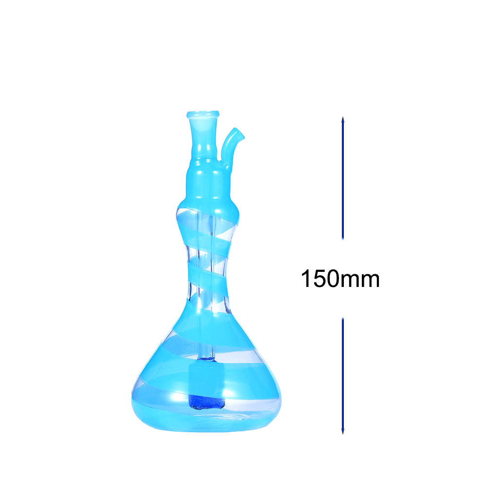 6 inch vase Shape Glass Water Oil Burner Pipe - Image 3