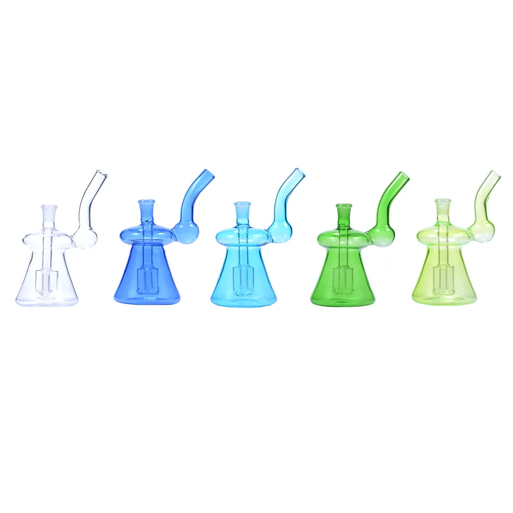 10mm Cup Bottle Shaped Oil Burner Glass Water Pipe Perc Bowl Dab Kit