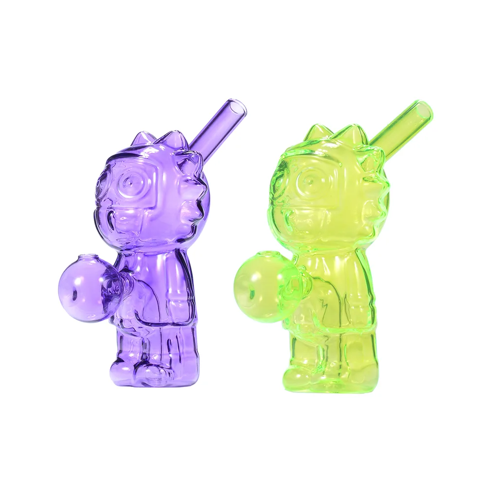 5inch Cartoon Character Glass Bubbler Oil Burner Water Pipe