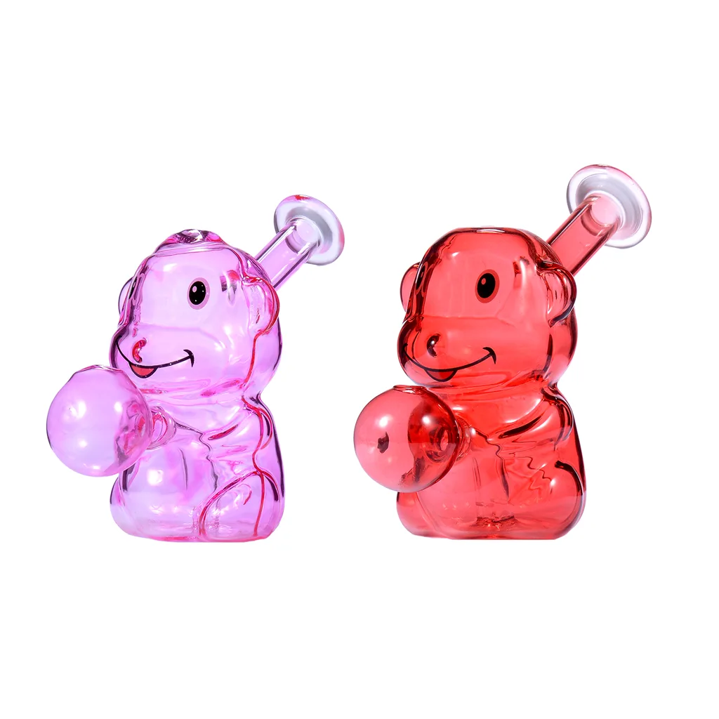 Lovely Dog Shaped Glass Oil Burner Bubbler Water Pipe