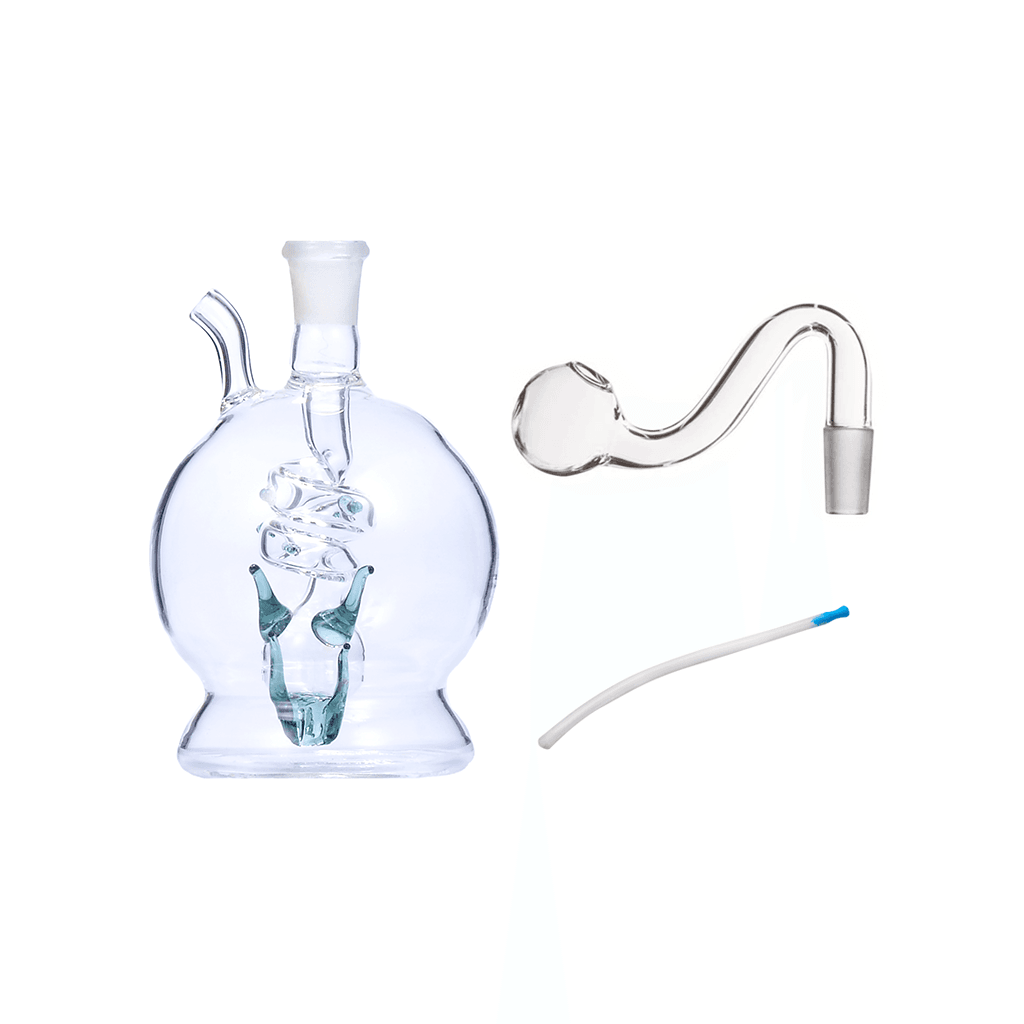 Mini Ball Globe Shaped 10mm Glass Oil Burner Water Pipe Perciator Bong