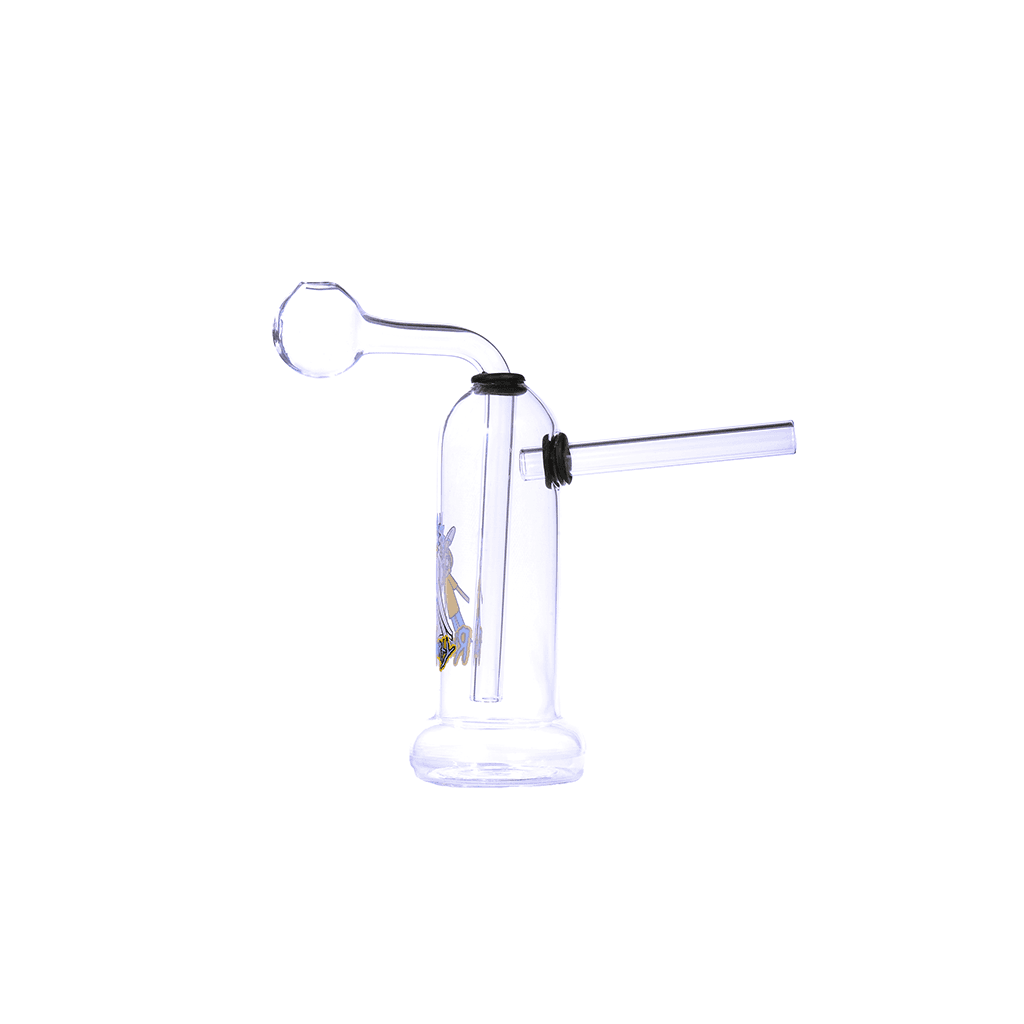 5 inch Mini Glass Bubbler Oil Burner Water Pipe with base
