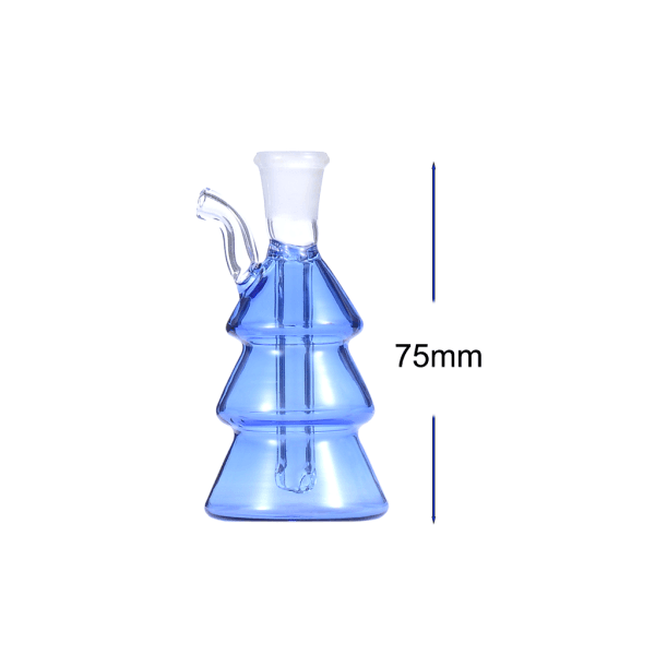 10mm Mini Christmas Tree Shape Glass Oil Burner Water Pipe - Image 2